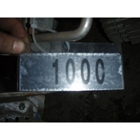 Dosing screw inox 1050 mm, Ø 110 mm